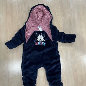 Disney Navy Blue Mickey Mouse Kids Thick Bunting